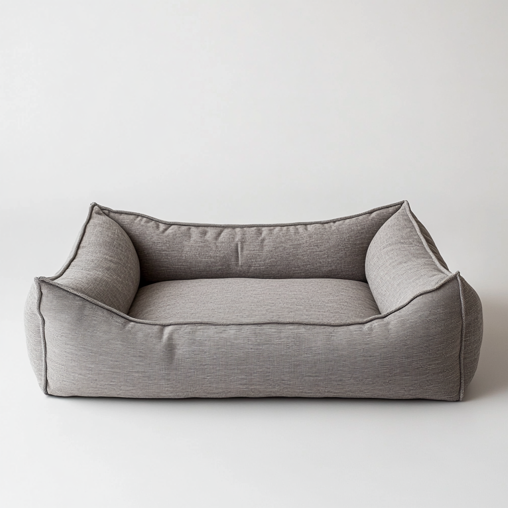 Wokip Bolstered Dog Bed for Extra Large Dogs - Sofa-Style Couch with Headrest Support - Calm & Anti-Anxiety Deep Dish Design - Removable Washable Cover - Grey